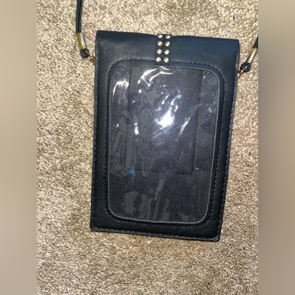 Cute Black Phone Holder / Purse- **NEVER USED** - Picture 3 of 16